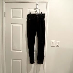 Levi's 721 high rise skinny distressed black jeans womens 27